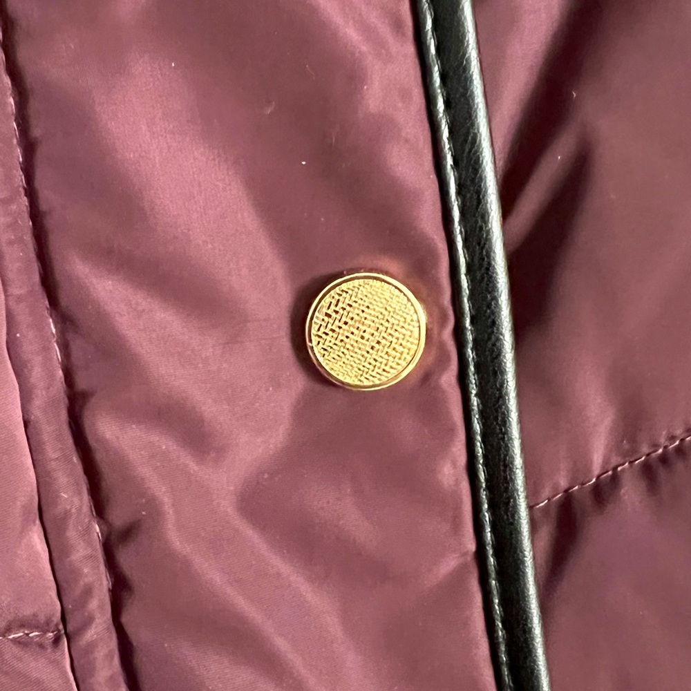 NWT $275 Cole Haan Puffer Jacket PXS Petite XS Burgundy NEVER WORN - Picture 14 of 16